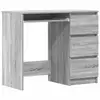 Image de Vidaxl bureau sonoma gris 90x45x76 cm bois d'ingénierie
