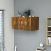 Image de Armoire Murale Chêne Fumé 80x39x40 Cm Bois D'ingénierie Vidaxl