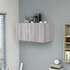 Image de Armoire Murale Sonoma Gris 80x39x40 Cm Bois D'ingénierie Vidaxl