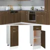 Image de Armoire À Tiroirs "lyon" Chêne Brun 30 X 46 X 81,5 Cm Bois D'ingénierie Vidaxl