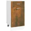 Image de Vidaxl armoire de plancher à tiroir chêne fumé 40x46x81,5 cm bois