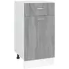 Image de Vidaxl armoire de plancher à tiroir sonoma gris 40x46x81,5 cm