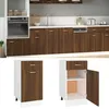 Image de vidaXL Armoire à tiroirs Lyon Chêne brun 40 x 46 x 815 cm Bois dingénierie 815572