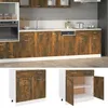 Image de Armoire À Tiroirs "lyon" Chêne Fumé 80 X 46 X 81,5 Cm Bois D'ingénierie Vidaxl
