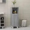 Image de Armoire De Bain Sonoma Gris 30x30x95 Cm Bois D'ingénierie Vidaxl