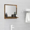 Image de vidaXL Miroir de bain Chêne fumé 40x105x37 cm Bois dingénierie 815633