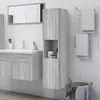 Image de 815640 vidaXL Armoire de bain Sonoma gris 30x30x130 cm Bois dingénierie