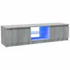 Image de Vidaxl meuble tv avec lumières led sonoma gris 120x30x36 cm
