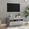 Image de Meuble Tv Avec Lumières Led Sonoma Gris 80x35x40 Cm Vidaxl