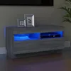 Image de vidaXL Meuble TV avec lumières LED sonoma gris 80x35x40 cm 815724
