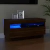 Image de vidaXL Meuble TV avec Lumières LED Armoire Basse Centre de Divertissement Armoire Média Salon Salle de Séjour Intérieur 815725