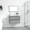 Image de 815736 vidaXL Ensemble de meubles de salle de bain 2 pcs Sonoma gris