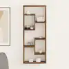Image de Étagère Murale Chêne Fumé 36x16x90 Cm Bois D'ingénierie Vidaxl
