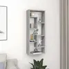 Image de Étagère Murale Sonoma Gris 36x16x90 Cm Bois D'ingénierie Vidaxl