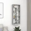 Image de vidaXL Étagère murale Sonoma gris 36x16x90 cm Bois ingénierie 815847