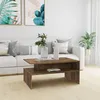 Image de Table Basse Chêne Fumé 90x60x42,5 Cm Bois D'ingénierie Vidaxl