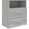 Image de Table De Chevet Sonoma Gris 50x32x60 Cm Vidaxl