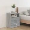Image de vidaXL Table de chevet Sonoma gris 50x32x60 cm 815860