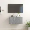 Image de Armoire Tv Suspendue Sonoma Gris 60x30x30 Cm Bois D'ingénierie Vidaxl