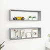 Image de Étagères Murales Cubiques 2 Pcs Sonoma Gris 80x15x26,5 Cm Vidaxl