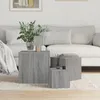 Image de 815988 vidaXL Tables dappoint 3 pcs Sonoma gris Bois dingénierie