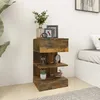 Image de Table De Chevet Chêne Fumé 40x35x65 Cm Bois D'ingénierie Vidaxl