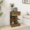 Image de Tables De Chevet 2 Pcs Chêne Fumé 40x35x65 Cm Bois D’ingénierie Vidaxl