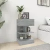 Image de Tables De Chevet 2 Pcs Sonoma Gris 40x35x65cm Bois D'ingénierie Vidaxl