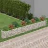 Image de vidaXL Lit surélevé à gabion Fer galvanisé 470x50x50 cm 152029