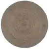 Image de Tapis Fait À La Main Jute Rond 210 Cm Gris Vidaxl