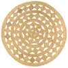 Image de Tapis Fait À La Main Jute Tressée 210 Cm Vidaxl