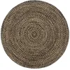 Image de Tapis Fait À La Main Jute Noir Et Marron 180 Cm Vidaxl