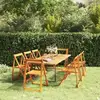 Image de Chaises Pliables De Jardin Lot De 8 Bois D'acacia Massif Vidaxl