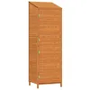 Image de Remise De Jardin Marron 55x52x174,5 Cm Bois De Sapin Solide Vidaxl
