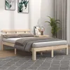 Image de vidaXL Cadre de lit Bois massif 140x190 cm 814734