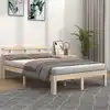 Image de Cadre De Lit Sans Matelas Bois Massif 120x200 Cm Vidaxl