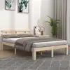 Image de Cadre De Lit Sans Matelas Bois Massif 150x200 Cm Vidaxl