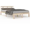 Image de Cadre De Lit Sans Matelas Bois Massif 180x200 Cm Vidaxl