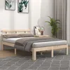 Image de vidaXL Cadre de lit Bois massif 180x200 cm Super King 814769