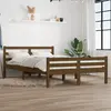 Image de Cadre De Lit Sans Matelas Marron Miel Bois Massif 140x190 Cm Vidaxl