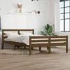 Image de vidaXL Cadre de lit Marron miel Bois massif 140x190 cm 814802