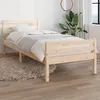 Image de Cadre De Lit Sans Matelas Bois Massif 100x200 Cm Vidaxl