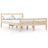 Image de Cadre De Lit Sans Matelas Bois Massif 150x200 Cm Vidaxl