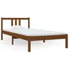 Image de Cadre De Lit Sans Matelas Marron Miel Bois Massif 90x200 Cm Vidaxl