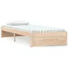 Image de Cadre De Lit Sans Matelas Bois Massif 75x190 Cm Vidaxl