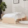 Image de vidaXL Cadre de lit Bois massif 75x190 cm Petit simple 814909