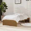 Image de vidaXL Cadre de lit Marron miel Bois massif 75x190 cm Petit simple 814912