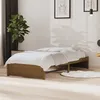Image de vidaXL Cadre de lit Marron miel Bois massif 90x190 cm Simple 814917
