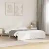 Image de Cadre De Lit Sans Matelas Blanc Bois Massif 140x190 Cm Vidaxl