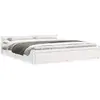 Image de Cadre De Lit Sans Matelas Blanc Bois Massif 180x200 Cm Vidaxl